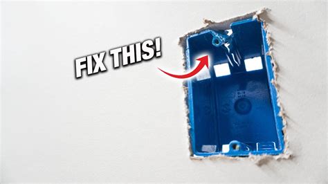 how to fix broken electrical outlet box|fixing loose electrical outlets.